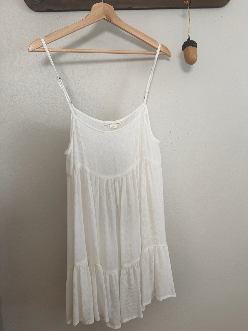 O'Neill White Tiered Spaghetti Strap Slip